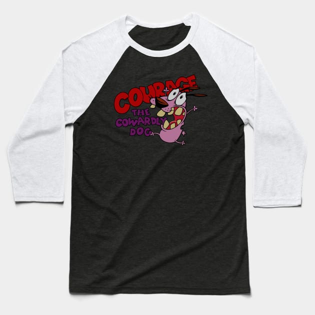 cowardly courage retro Baseball T-Shirt by annateraa